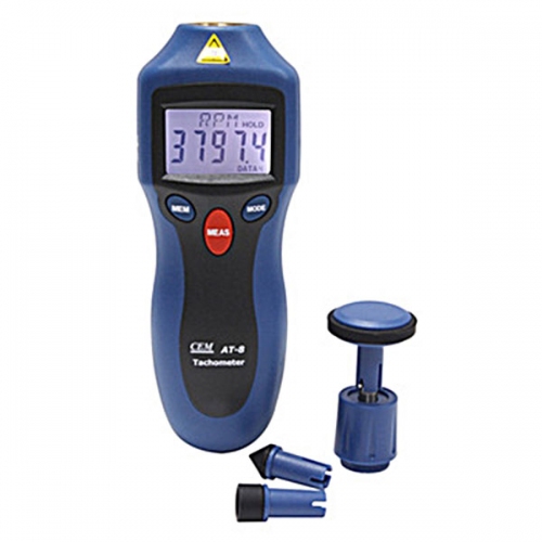 CEM AT-8 High Accuracy Digital Contact / Non-contact Tachometer