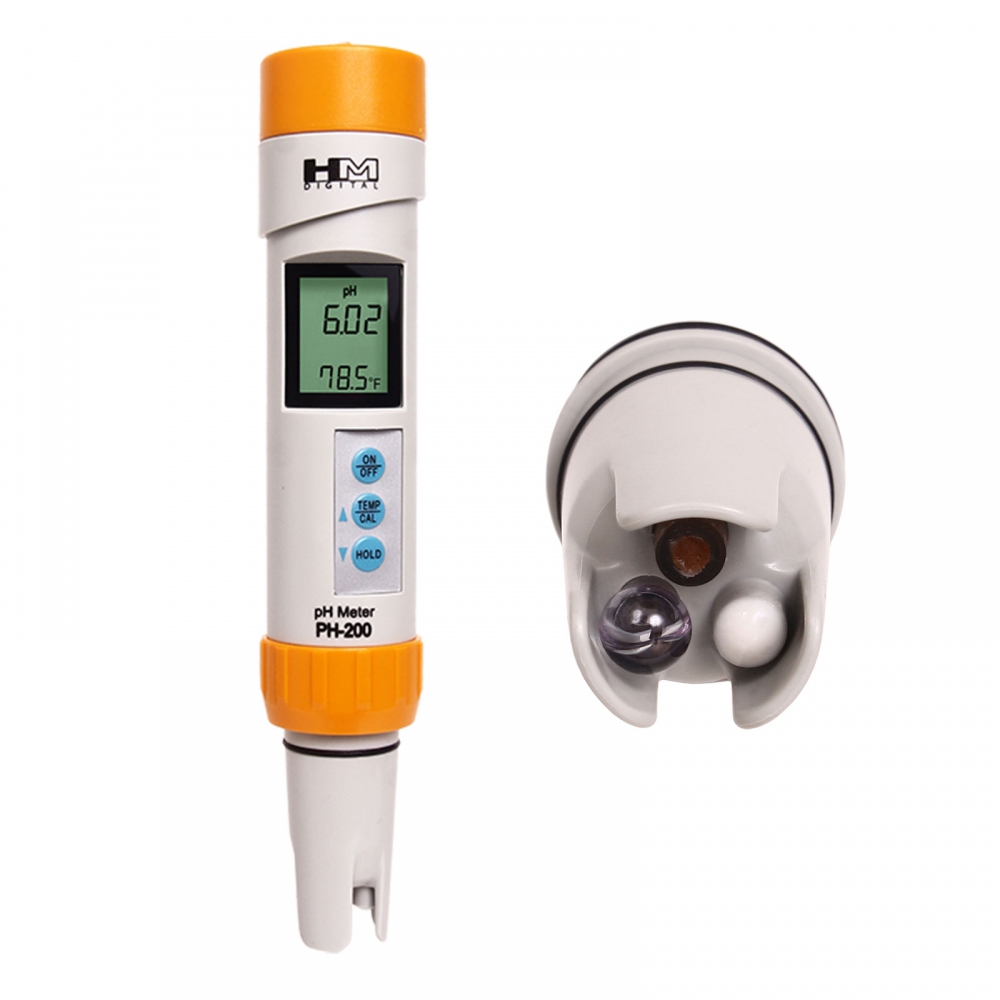 Testeur de pH Mètre et Température HM Digital (pH-200)
