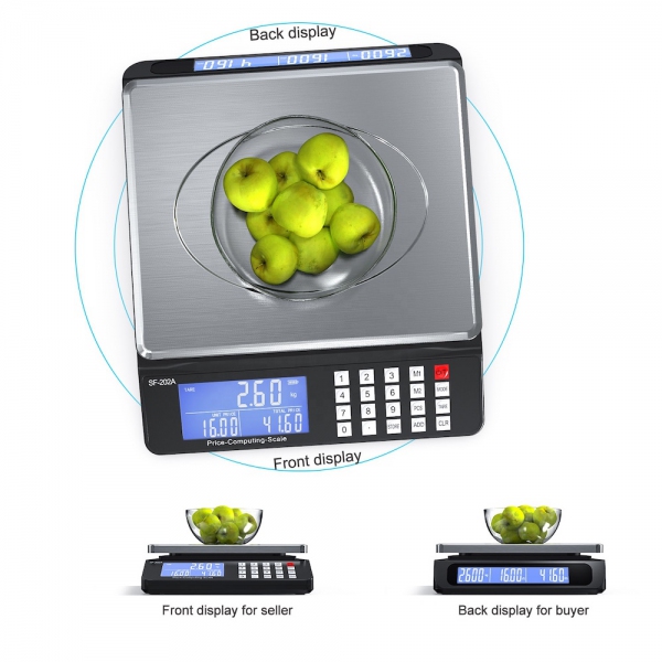 GMM 30Kg/1g Digital Electronic Price Computing Weighing Scale