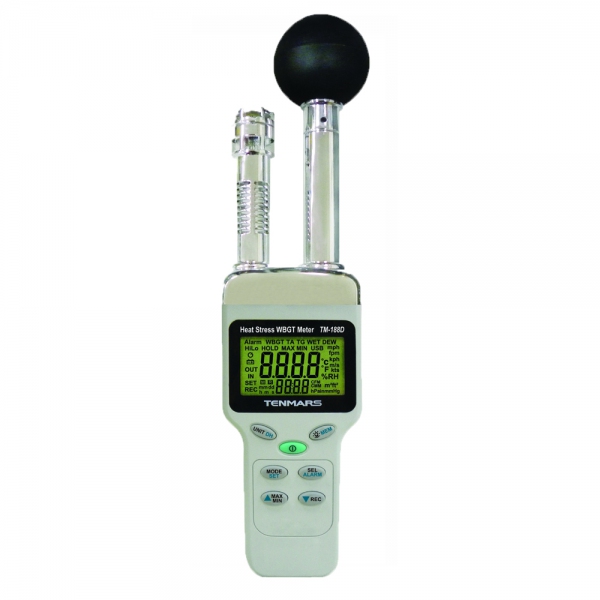 Tenmars TM-188D Heat Stress WBGT Meter with Datalogger