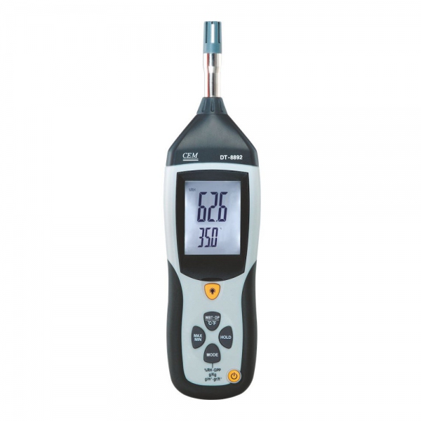 CEM DT-8892 Hygro-Thermometer, Dew Point, Wet Bulb, Dry Bulb, 2%RH Accuracy
