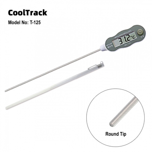 Cooltrack T-125 Digital Probe Thermometer with 150mm SS304 round tip probe