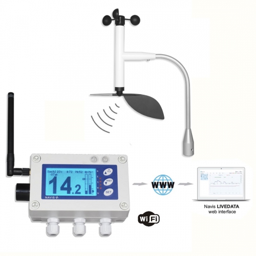Navis W410XW/WSD Wireless Anemometer with Direction, Alarm 1300m WIFI