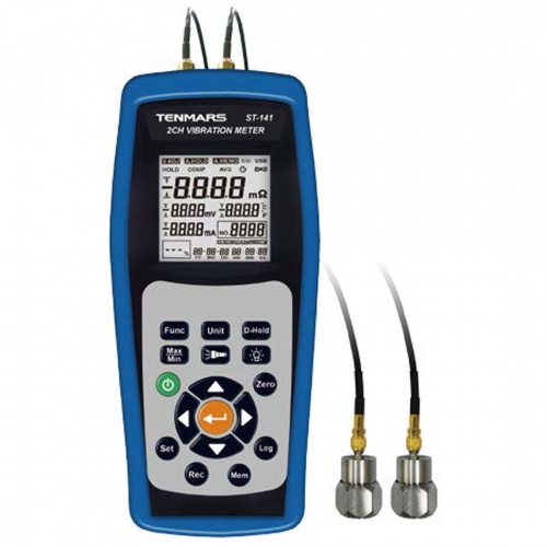 Tenmars ST-141D Vibration Meter (2 Channels) with Datalogger