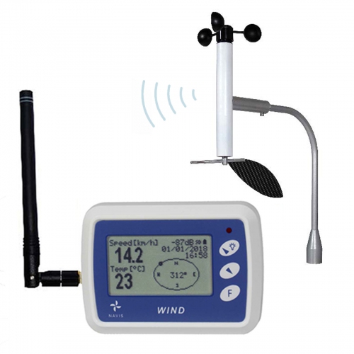 Navis WL 12X/WSD Wireless Anemometer Wind Direction Wind Logger extended range 1km with Antenna