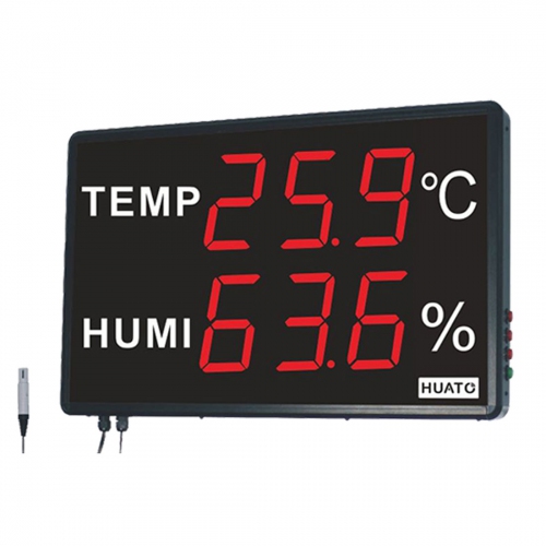 Huato HE250A Wall Mounted 5" LED Thermo-hygrometer (601x383)