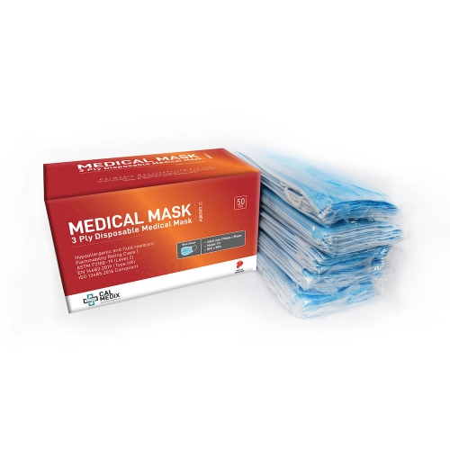 CalMedix Fortify F2 3 Ply Disposable Medical Mask (BFE 98%)