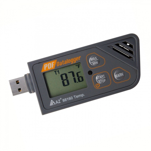 AZ88160 USB Temperature Datalogger PDF Report Waterproof IP67 -30~+70℃
