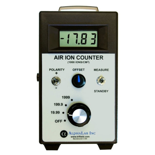 AlphaLab AIC Air Ion Counter Meter Reading +/- Air Ions Densities