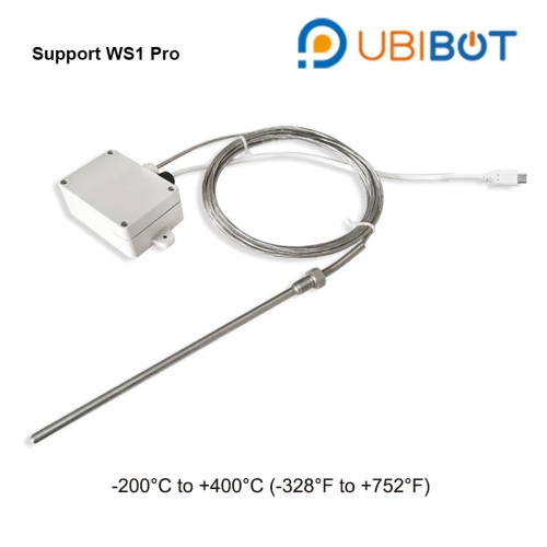 UbiBot PT-100 Industrial Grade Temperature Probe (-200℃ to  400℃) for WS1 Pro 