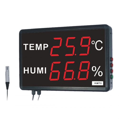 Huato HE230A Wall Mounted 3" LED Thermo-Hygrometer (395x255)