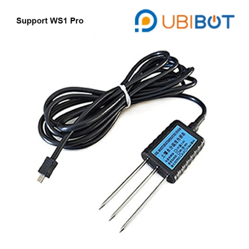 UbiBot Soil Temperature & Moisture Probe (-40℃ to +85℃) 80mm probe 3m cable for WS1 Pro