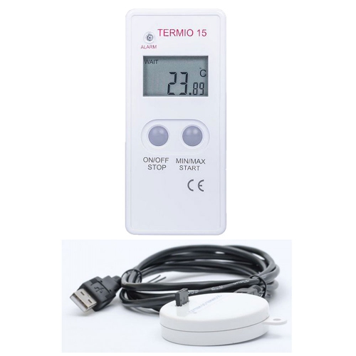 Termoprodukt Termio-15 Temperature IP65 Data Logger -30~ 70°C (0.01°C) with USB cradle