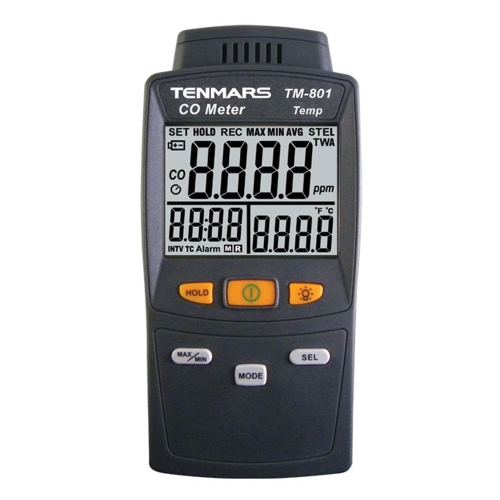 Tenmars TM-801 Carbon Monoxide CO & Temperature Meter
