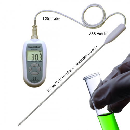 Invesible 3306 Digital handheld Thermometer with 600mm long SS316 probe