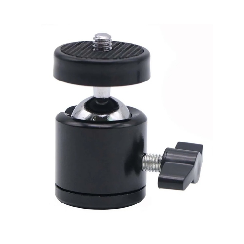 GMM 1/4" Screw Mini 360 Degree Swivel Ball Head Tripod Adapter for LED Light, Camera, Meter, Measuring Instrument
