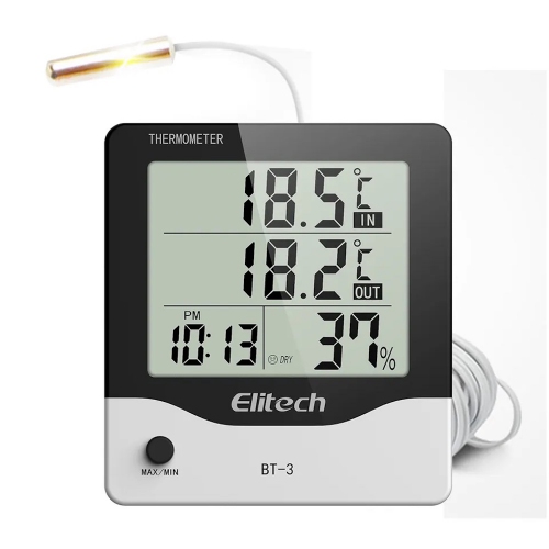 Elitech BT-3 Indoor Outdoor Thermometer Hygrometer (-50~ +70°C)