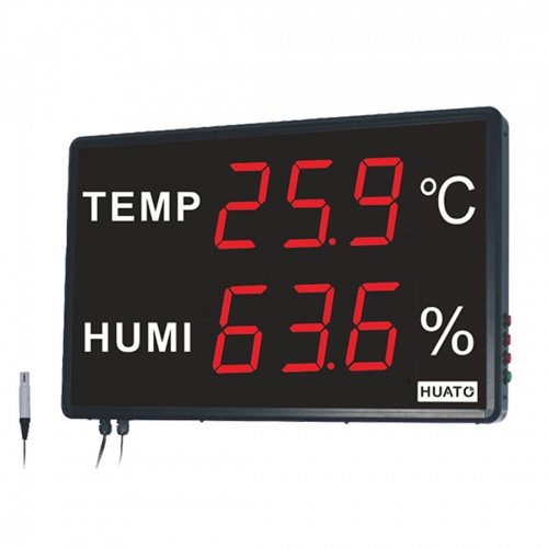 Huato HE240A Wall Mounted 4" LED Thermo-hygrometer (601x383)